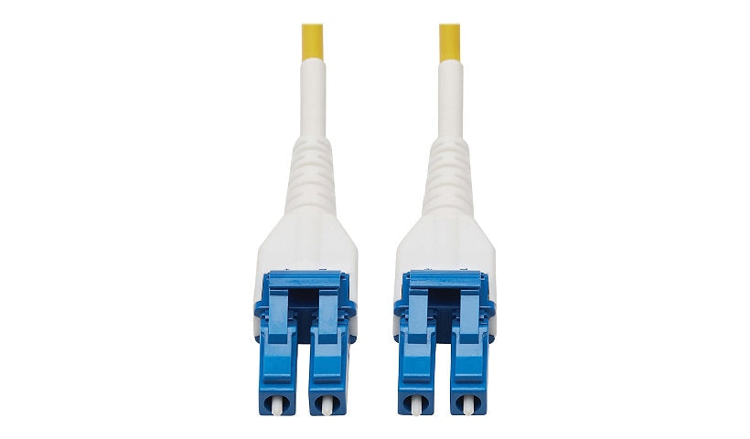 Tripp Lite (Eaton) N370-100M-AR 100m (328.1ft) LC to LC 100G OS2 Single Mode Duplex Armored Fiber Cable, 9/125, LSZH, Yellow