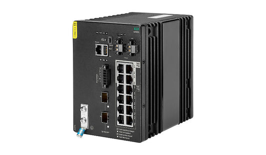 HPE Aruba CX 4100i JL817A 12-Port Rugged DIN Rail Switch, PoE Class 4/6
