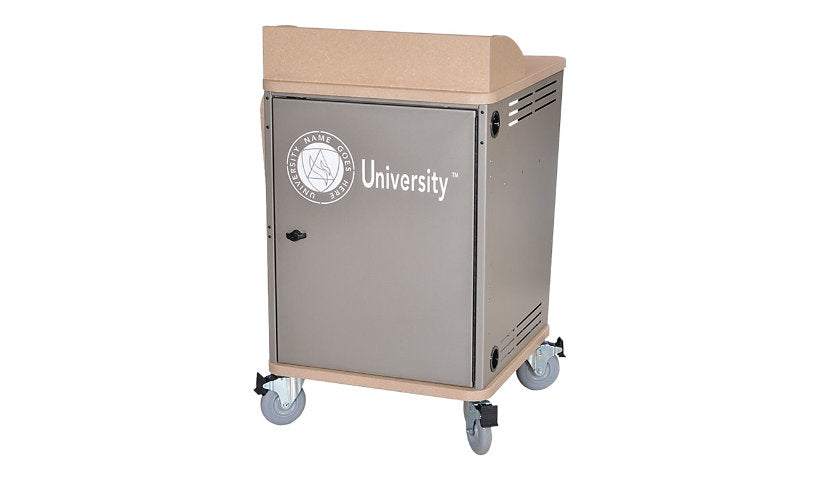 Spectrum Inspiration Plus Surround Lectern, Graphite/Black, Lockable