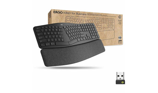 Logitech ERGO K860 Business Split Keyboard Logi Bolt 920-010175 2 Year