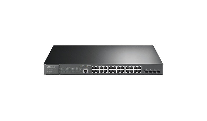 TP-Link TL-SG3428MP JetStream 28-Port Gigabit L2+ Switch, 24 PoE+, 384W