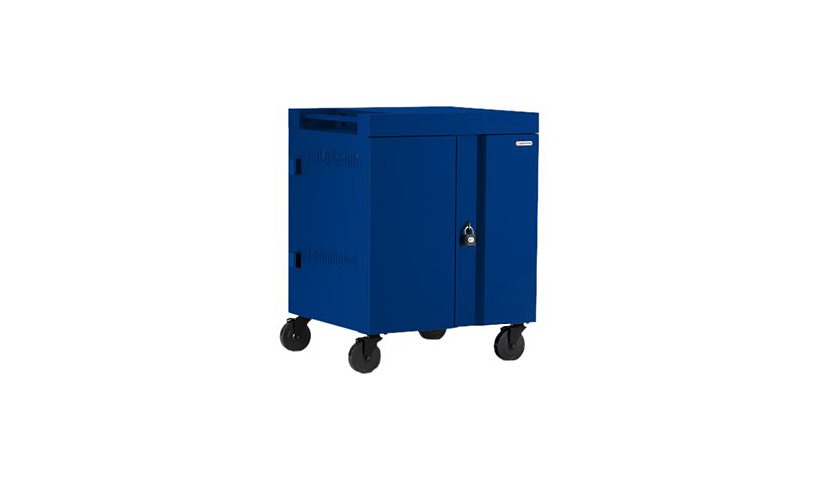Bretford Cube TVC32 Pre-Wired USB-C Cart, 32 Devices, Royal Blue, TVC32USBC-RB