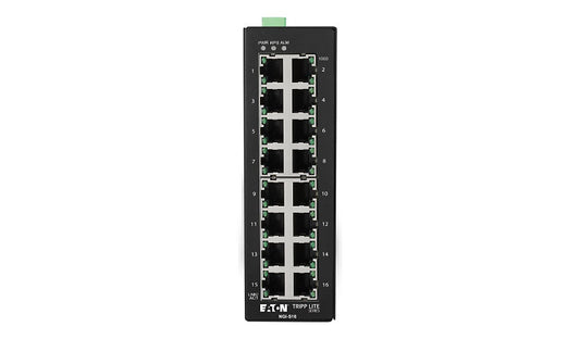 Tripp Lite NGI-S16 16-Port Industrial Gigabit Lite Managed Switch, DIN