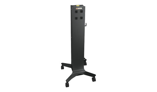 Bretford CUBE Tower Charging Tower, 8 Outlets, Charcoal, CTWR800-CK