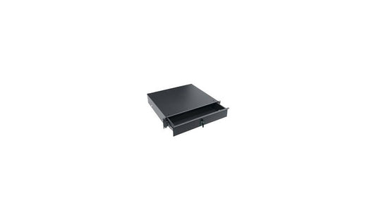 Spectrum 2U Locking Rack Drawer, Black, 97527B