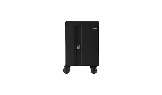 Bretford Cube Mini Pre-Wired USB-C Cart, 20 Devices, Charcoal, TVCM20USBC-CK