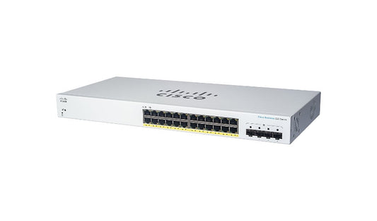 Cisco Business 220 CBS220-24T-4G 24-Port Gigabit Smart Switch, 4x SFP
