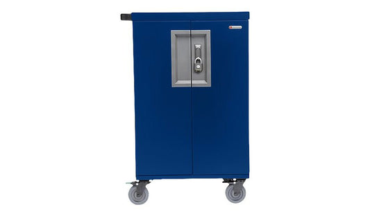 Bretford CoreX Pre-Wired USB-C Cart, 36 Devices, Royal Blue, TCOREX36USBC-RB