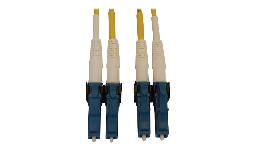 Tripp Lite (Eaton) N370X-03M 3m (9.8ft) LC/UPC to LC/UPC 400G OS2 Single Mode Duplex Switchable Fiber Cable, 9/125, LSZH, Yellow