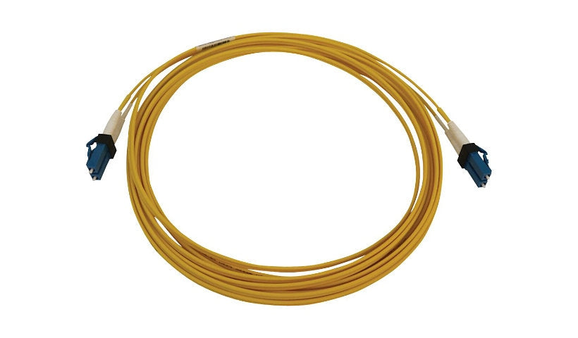Tripp Lite (Eaton) N370X-04M 4m (13.1ft) LC/UPC to LC/UPC 400G OS2 Single Mode Duplex Switchable Fiber Cable, 9/125, LSZH, Yellow