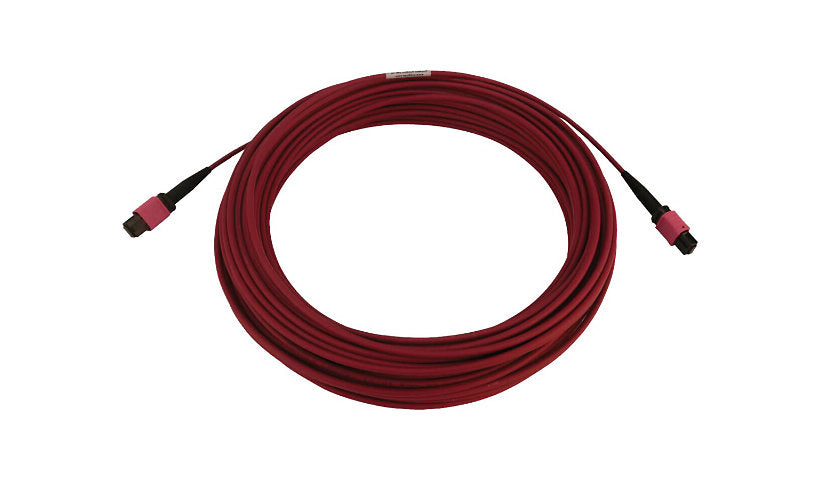 Tripp Lite (Eaton) N845B-20M-12-MG 20m (65.6ft) 12 Fiber MTP/MPO PC Female to Female OM4 Multimode Fiber Cable, 100G, 50/125, LSZH, Magenta