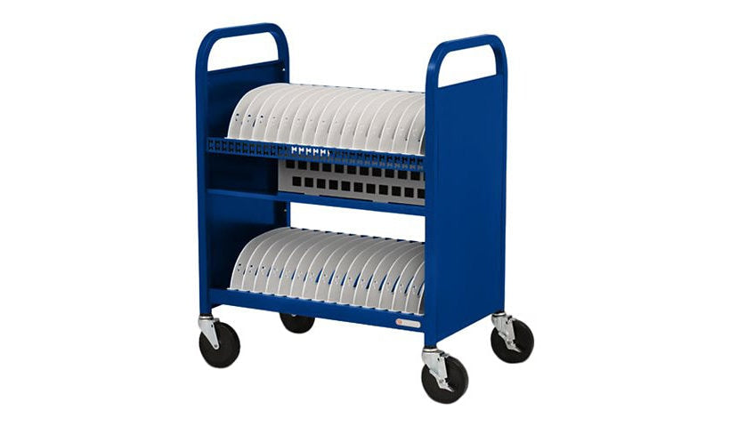 Bretford Cube TVCT30AC Open Cart, 30 Devices, Royal Blue, TVCT30AC-RB