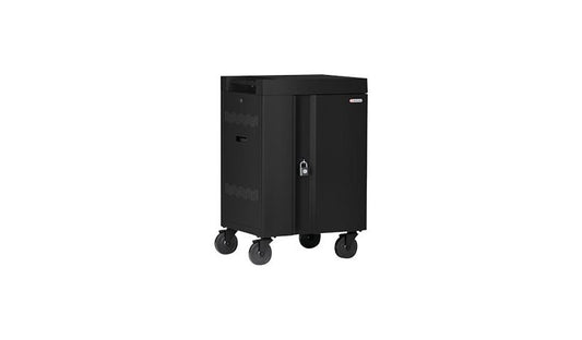 Bretford CUBE Cart Mini AC, 24 Devices, Digital Timer, Black, TVCM24PAC-BP