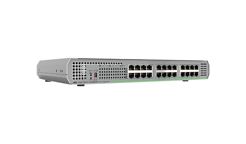 Allied Telesis AT-GS910/24-10 24-Port Gigabit Unmanaged Switch, Fanless