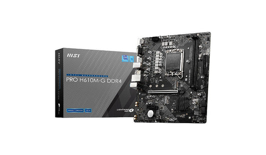 MSI PRO H610M-G DDR4 Micro ATX Motherboard Intel H610 LGA1700 PROH610MGD4