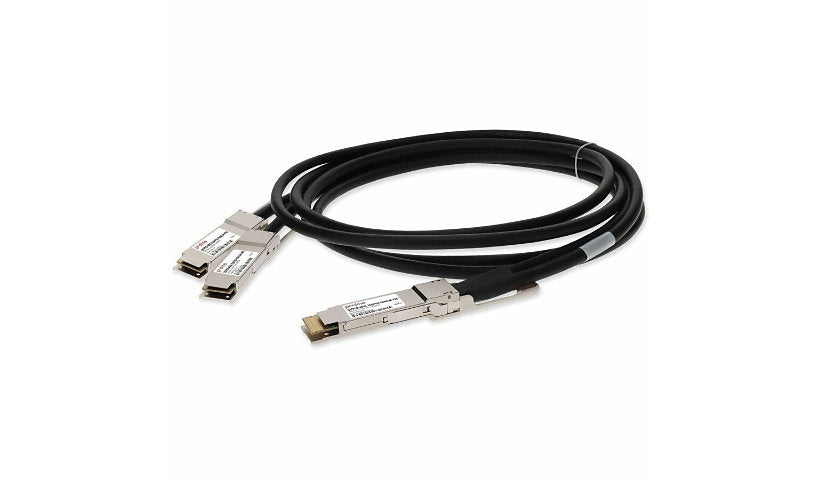 Proline MSA Compliant 1m (3.3ft) 400GBase-CU QSFP-DD to 2x QSFP56 Passive Twinax Direct Attach Copper Cable, QSFPDD-400G-2QSFP56-PDAC1M-PRO