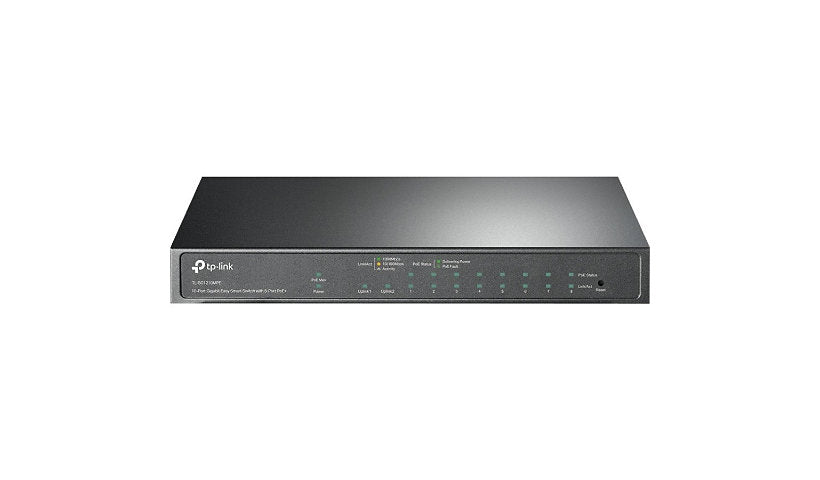 TP-Link TL-SG1210MPE 10-Port Gigabit Easy Smart Switch, 8 PoE+, 123W