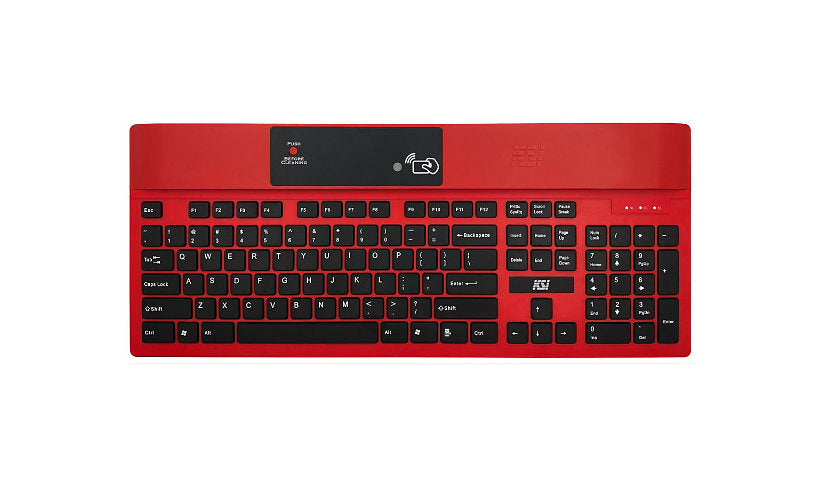 Key Source KSI-1700 SX HB-21 RED Medical Keyboard WaveID Plus Prox Red 3 Year