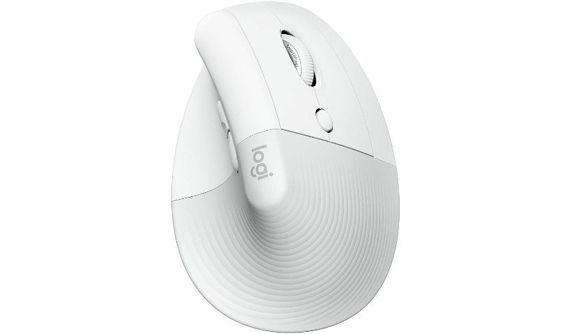 Logitech Lift Vertical Ergonomic Mouse Right Hand Off White 910-006469 1 Year