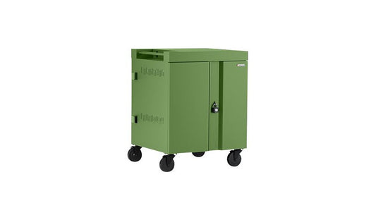 Bretford Cube TVC32 Pre-Wired USB-C Cart, 32 Devices, Grass, TVC32USBC-GRA