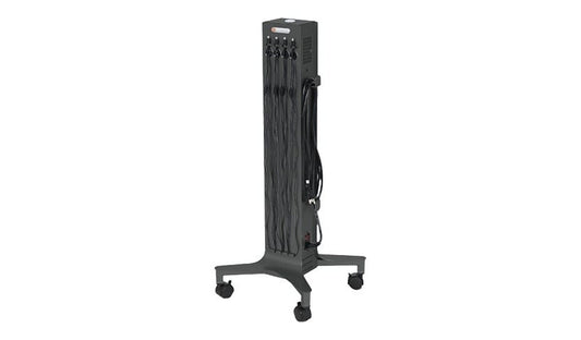 Bretford CUBE Tower Pre-Wired 8-Port USB-C Charging Tower, 65W, CTWR800USBC-CK