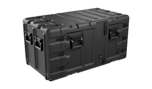 Pelican Super-V Series SUPER-V-9U-30 9U Rack Case with Wheels, Black