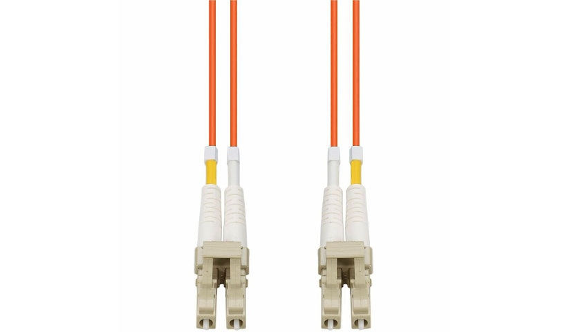Proline PRO-LC-LC-10M5OM4-OE 10m (32.8ft) LC to LC OM4 Multimode Duplex Fiber Patch Cable, 50/125, OFNR Riser, Orange