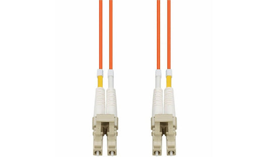 Proline PRO-LC-LC-10M5OM4-OE 10m (32.8ft) LC to LC OM4 Multimode Duplex Fiber Patch Cable, 50/125, OFNR Riser, Orange