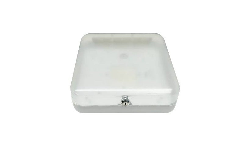 AccelTex ATS-ENC-12124P-LB 12x12x4 Locking AP Enclosure, Polycarbonate, White