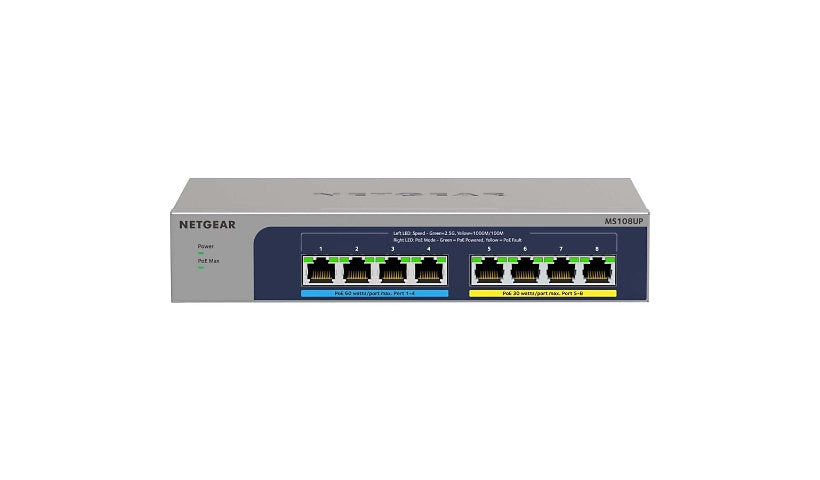 NETGEAR MS108UP-100NAS 8-Port 2.5G Ultra60 PoE++ Plus Switch, 230W