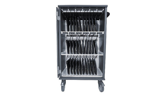 Datamation Univault-30 Secure Charging Cart, 3-Point Lock, 13597