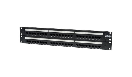 Tripp Lite N252-048 48-Port Cat6 110 Punch-Down Patch Panel Lifetime Warranty