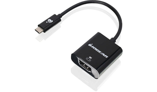 IOGEAR 8K HDMI Adapter for USB-C, 8K 60Hz / 4K 120Hz, HDR10+, HDCP 2.3
