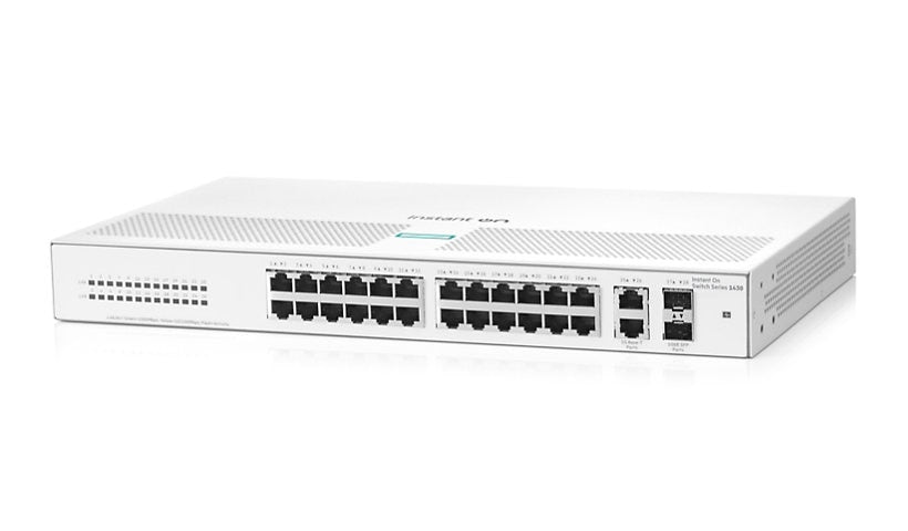 HPE Networking Instant On 1430 R8R50A 26-Port Gigabit Unmanaged Switch, 2x SFP