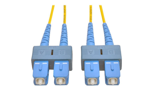 Eaton Tripp Lite 3m (10ft) SC to SC Single Mode Duplex Fiber Patch Cable, 9/125, PVC, Yellow, N356-03M