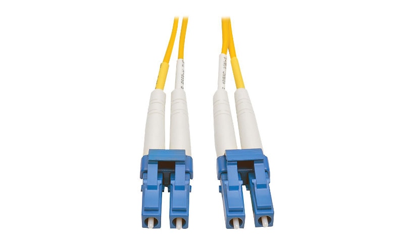 Tripp Lite (Eaton) N370-02M 2m (6.6ft) LC to LC Single Mode Duplex Fiber Patch Cable, 9/125, PVC, OFNR, Yellow