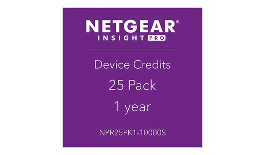 NETGEAR Insight Pro NPR25PK1-10000S 25 Pack License, 1 Year Service