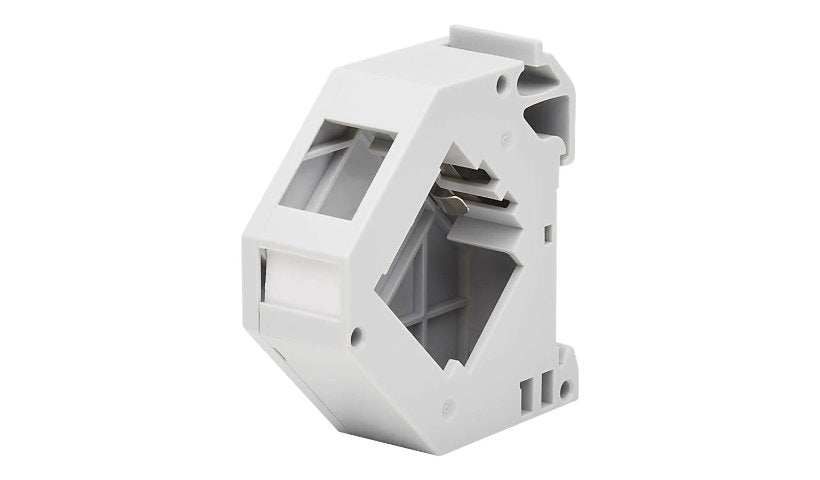 Eaton Tripp Lite DIN-Rail Mounting Enclosure Module for Snap-In Keystone Jacks and Couplers, Left Cover, TAA Compliant, Gray, N063-001-ENC-K1