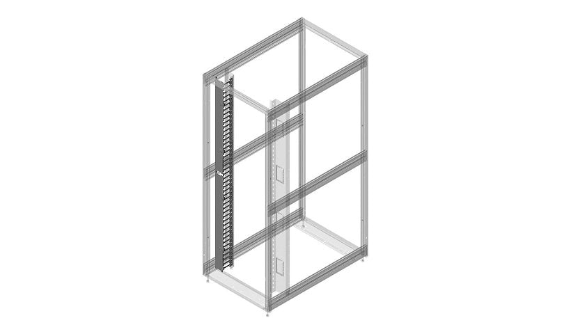 CPI 38646-733 Vertical Cable Manager with Cover 42U Short Fingers 3 Year