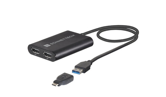 Sonnet DisplayLink Adapter, USB 3 to Dual 4K DisplayPort, M1/M2/M3 MacBooks