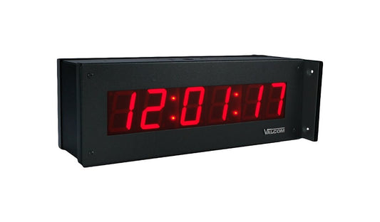 Valcom VIP-D625ADS Double-Sided IP PoE Digital Clock, 2.5" 6-Digit
