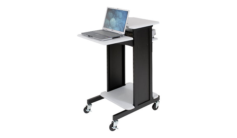 BALT Presentation Cart for Projector/Notebook, 3 Shelves, 89759