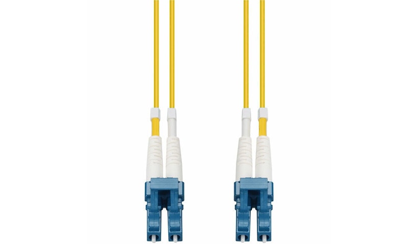 Proline PRO-LC-LC-10M9SMFP 10m (32.8ft) LC to LC OS2 Single Mode Duplex Fiber Patch Cable, 9/125, OFNP Plenum, Yellow