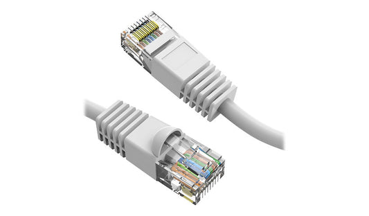 Axiom C6MB-W3-AX Cat6 550 MHz Snagless Patch Cable 3 ft Molded UTP White