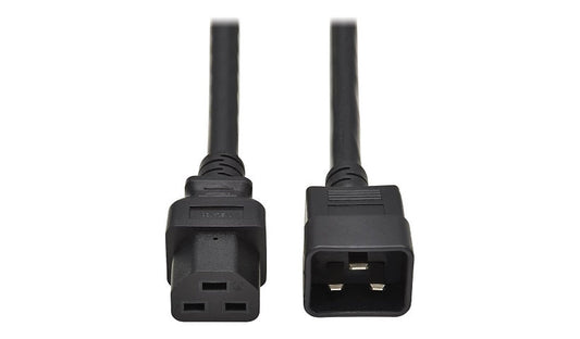 Tripp Lite P035-003 C20 to C21 Heavy-Duty Power Cord 3 ft 20A Lifetime Warranty