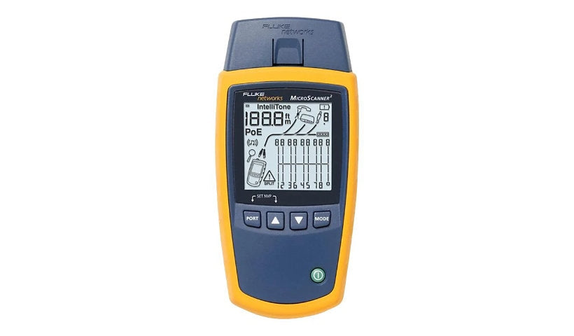 Fluke Networks MicroScanner2 MS2-100-IE Industrial Ethernet Kit, M12, M8