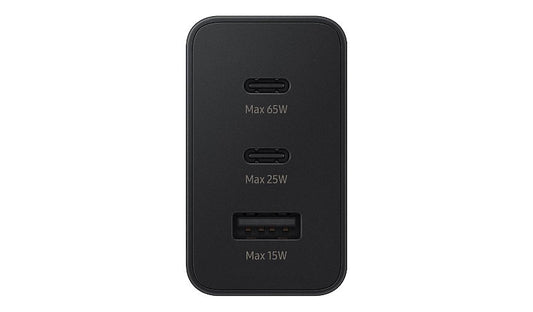 Samsung EP-T6530 65W Charger 2 USB-C 1 USB-A Black EP-T6530NBEGUS