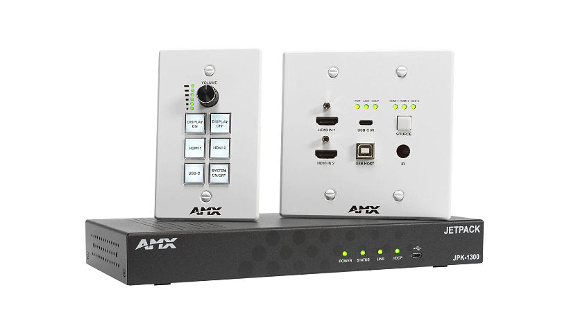AMX AMX-VTK0001 Jetpack JPK-1300 3x1 Switcher 4K60 USB-C Amplifier