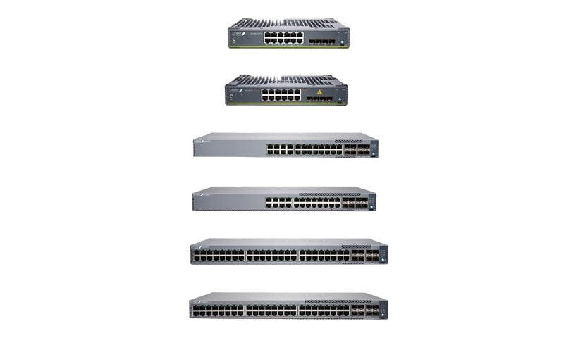 Juniper EX4100-F-12T 12-Port Gigabit Fanless Switch, 10G Uplinks, Compact