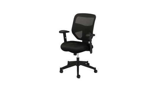 HON Prominent High-Back Mesh Task Chair, Adjustable Arms, Black, VL531MM10